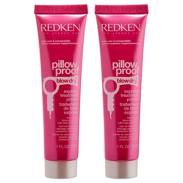 Redken Pillow Proof Blowdry Express Treatment Primer Cream Duo baza do stylizacji włosów - zestaw 2 sztuk (2 x 150 ml)