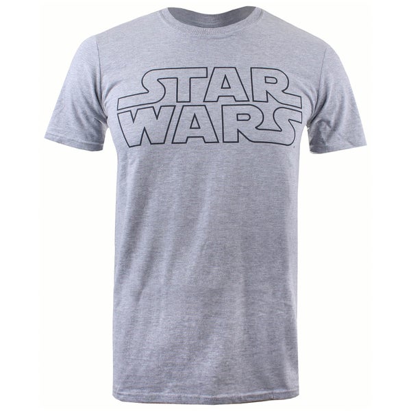 T-Shirt Homme Logo Basique Star Wars - Gris Chiné