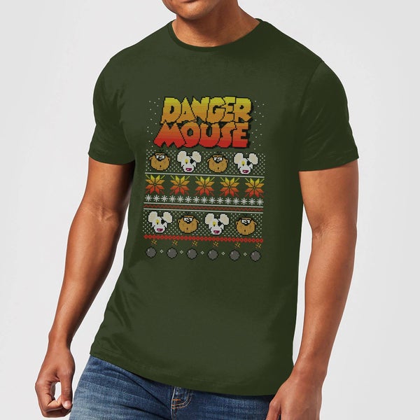Danger Mouse Christmas T-shirt - Groen