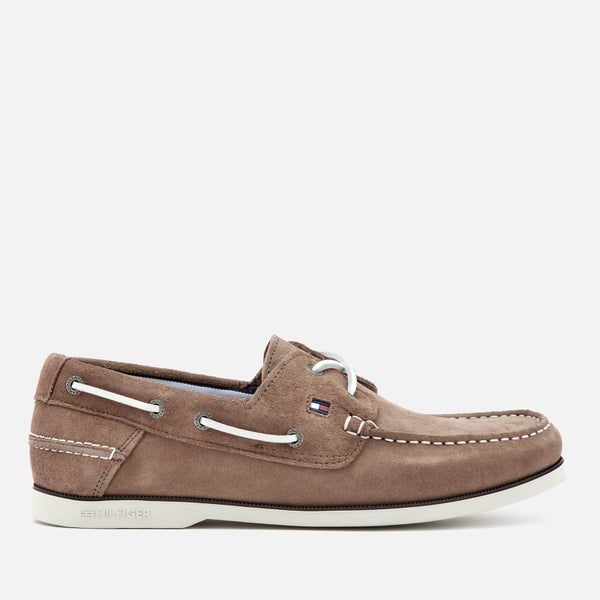 Tommy Hilfiger Men's Classic Suede Boat Shoes - Taupe