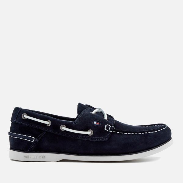 Tommy Hilfiger Men's Classic Suede Boat Shoes - Midnight