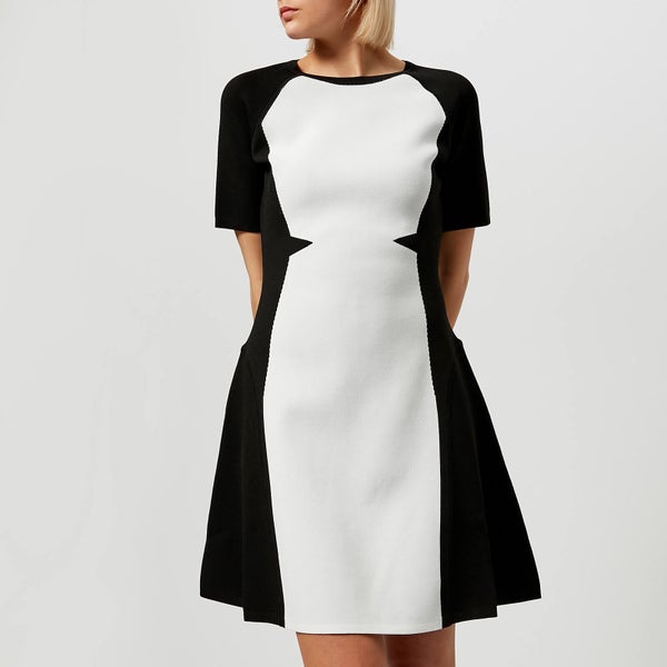 Karl Lagerfeld Women's Flare Dress - Black/White