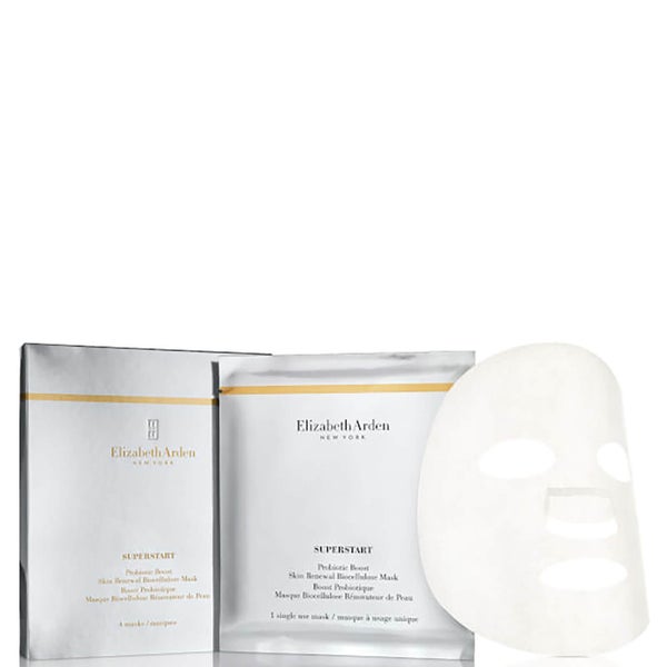 Elizabeth Arden Superstart Probiotic Boost Skin Renewal Bio Cellulose Mask (4 Masken)