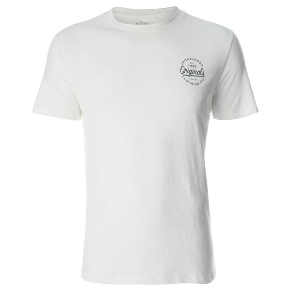 Jack & Jones Men's Originals Breezes Small Logo T-Shirt - Cloud Dancer