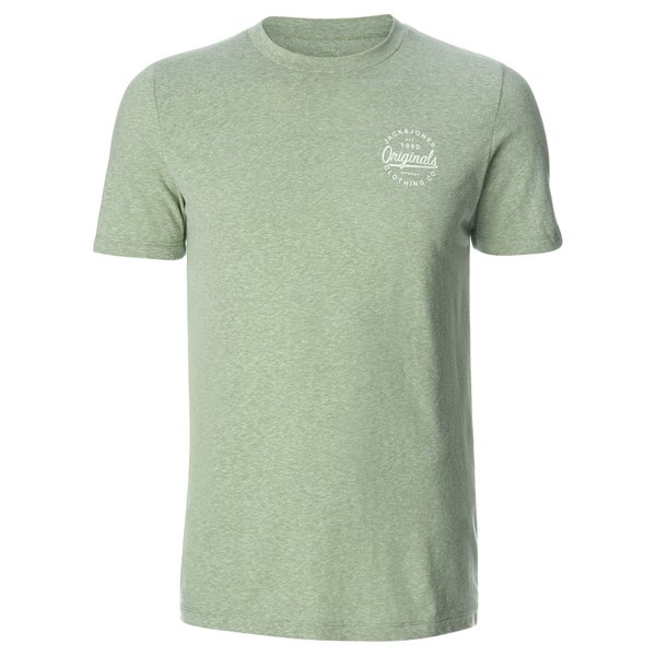Jack & Jones Men's Originals Breezes Small Logo T-Shirt - Iceberg Green