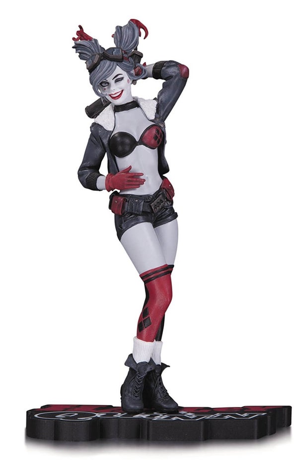 DC Statue Harley Quinn Red White & Black By Ant Lucia