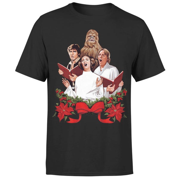 Star Wars Christmas Jedi Carols Black T-Shirt