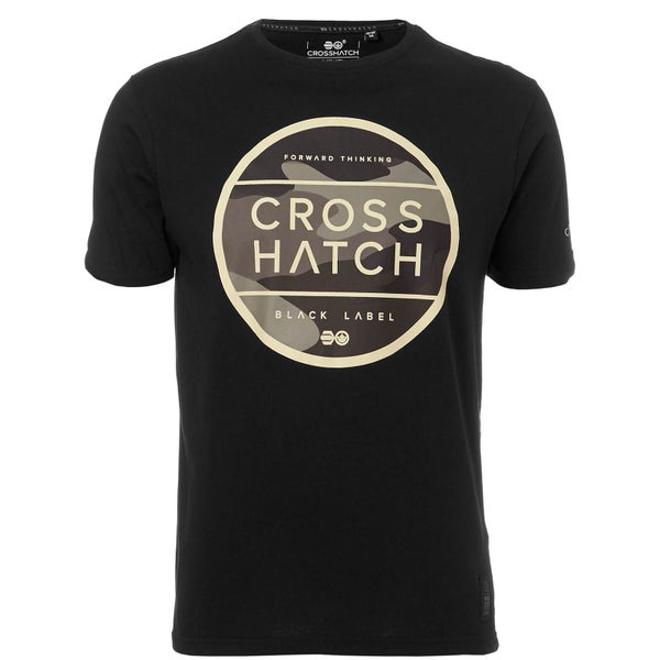 T-Shirt Homme Crosshatch Watkins - Noir
