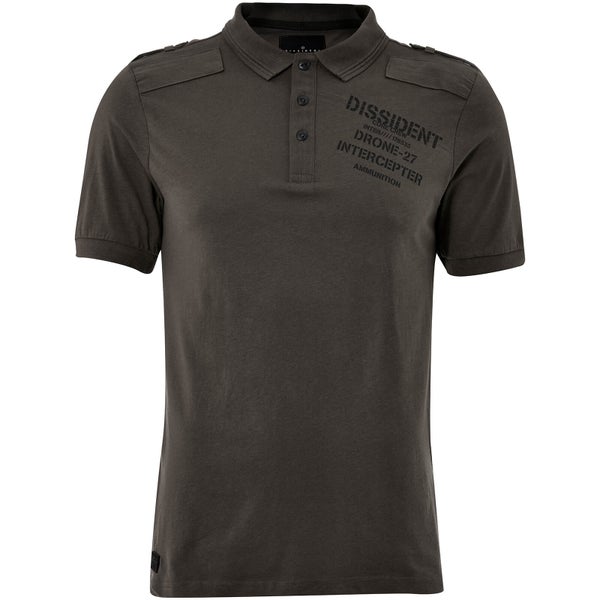 Polo Homme Mazo Épaules Dissident - Gris Beige