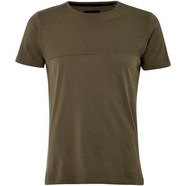 Dissident Men's Lear Textured T-Shirt - Olive Khaki