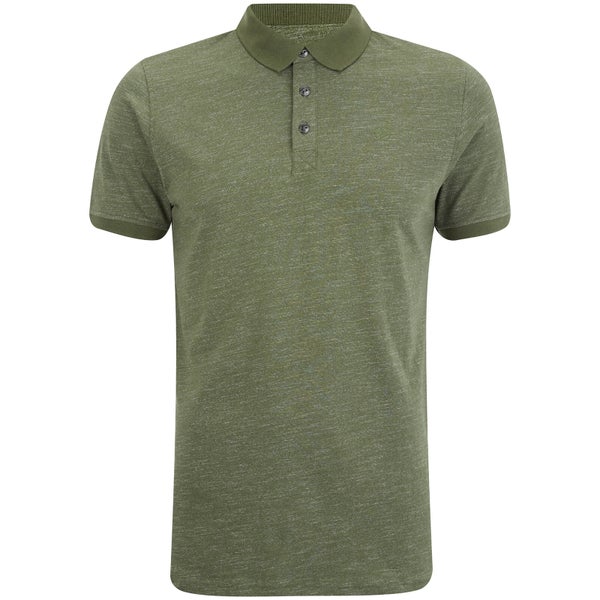Dissident Men's Dace Textured Polo Shirt - Thyme