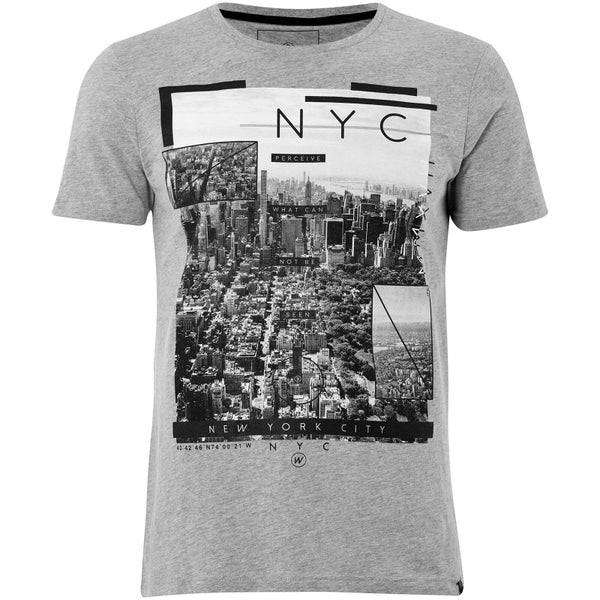 Dissident Men's NY High T-Shirt - Light Grey Marl