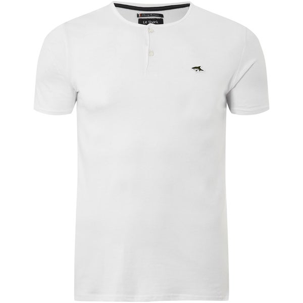 Le Shark Men's Cook Button Neck T-Shirt - Optic White