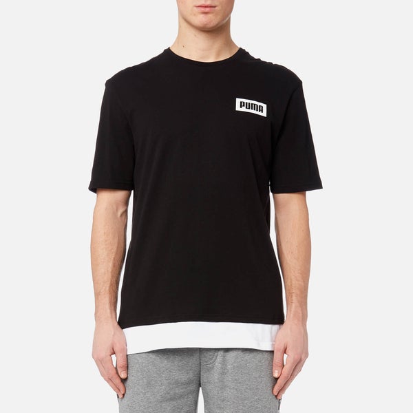 Puma Men's Rebel Short Sleeve T-Shirt - Black