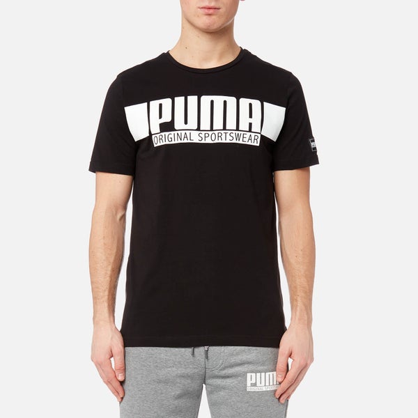 Puma Men's Style Athletic Graphic Short Sleeve T-Shirt - Cotton Black