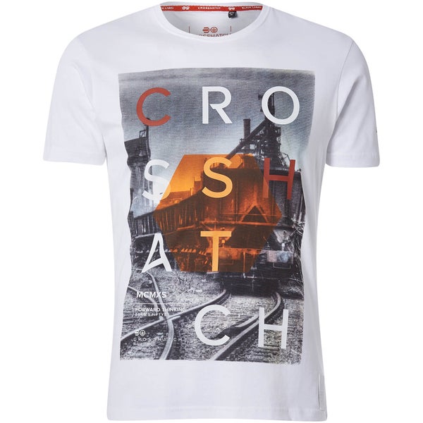 Crosshatch Men's Silverstreak T-Shirt - White