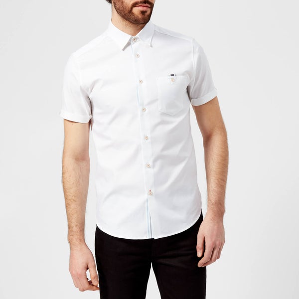 Ted Baker Men's Wallo Short Sleeve Shirt - White