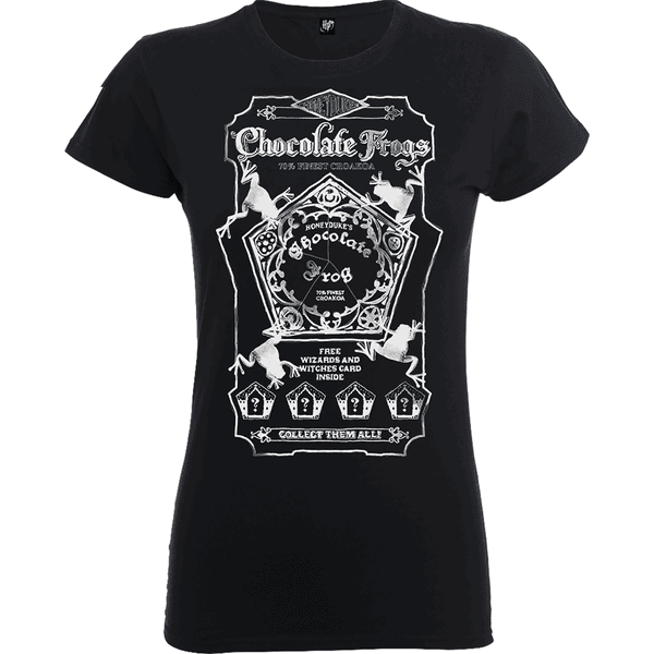 T-Shirt Femme Honeydukes Chocogrenouille - Harry Potter - Noir