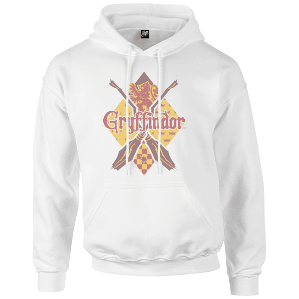 Harry Potter Gryffindor White Pullover Hoodie