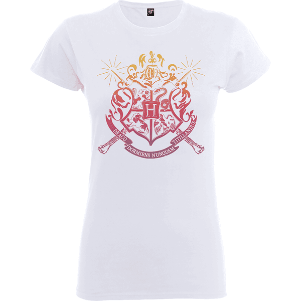 Harry Potter Hogwarts Dames T-shirt - Wit