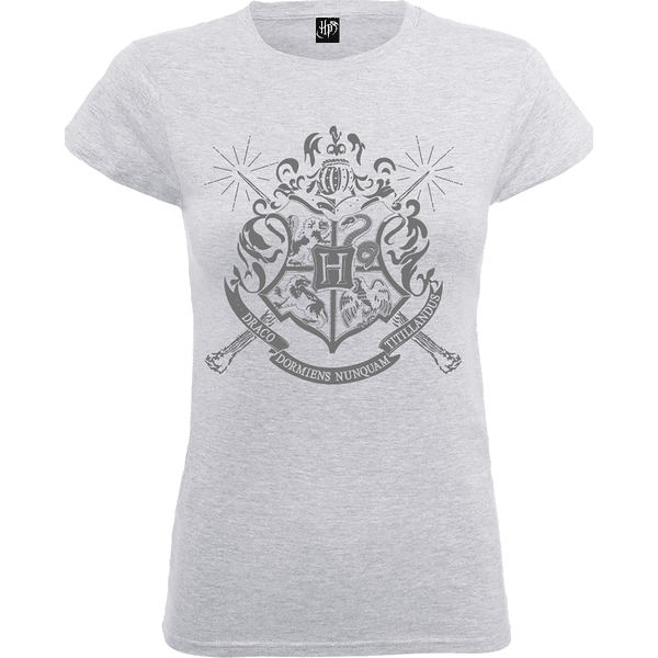 Harry Potter Hogwarts Dames T-shirt - Grijs