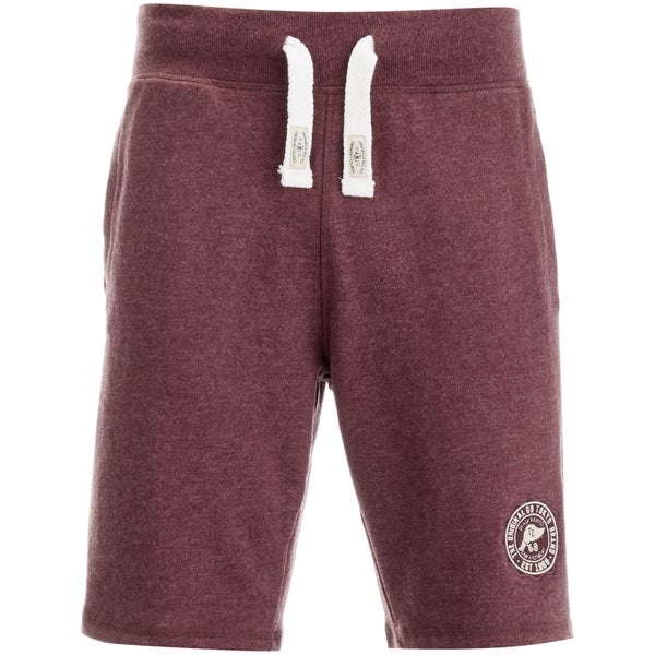 Tokyo Laundry Men's Red Feather Sweat Shorts - Bordeaux Marl