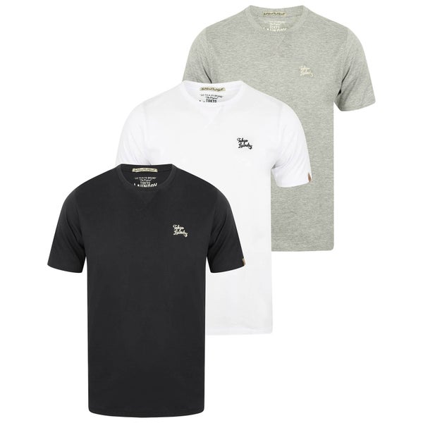Tokyo Laundry Men's Willwood 3 Pack T-Shirts - White/Grey/Navy
