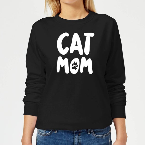 Cat Mom Women's Sweatshirt - Black