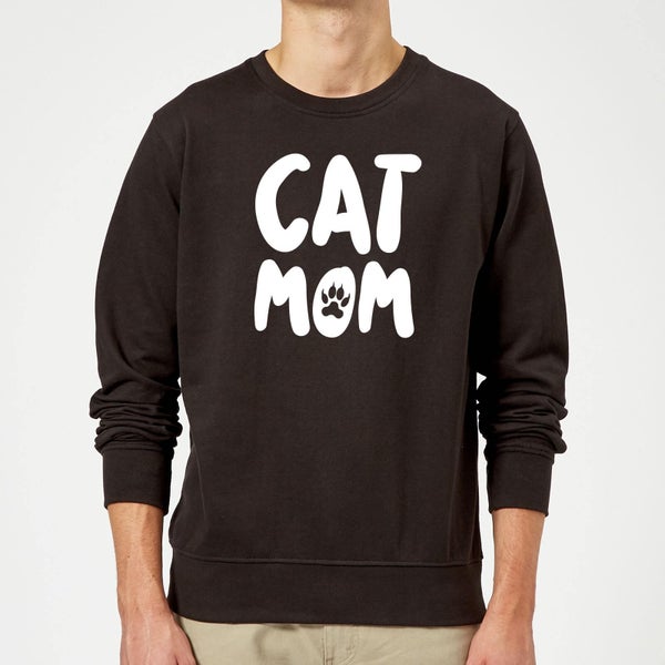 Cat Mom Sweatshirt - Black