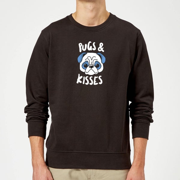 Pugs & Kisses Sweatshirt - Black
