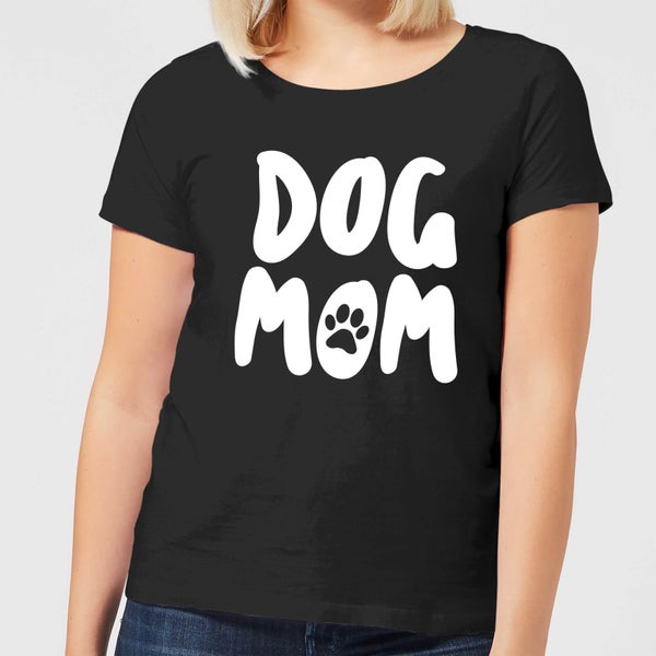 Camiseta "Dog Mom" - Mujer - Negro