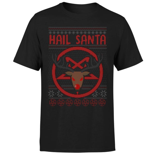 Hail Santa T-Shirt - Zwart