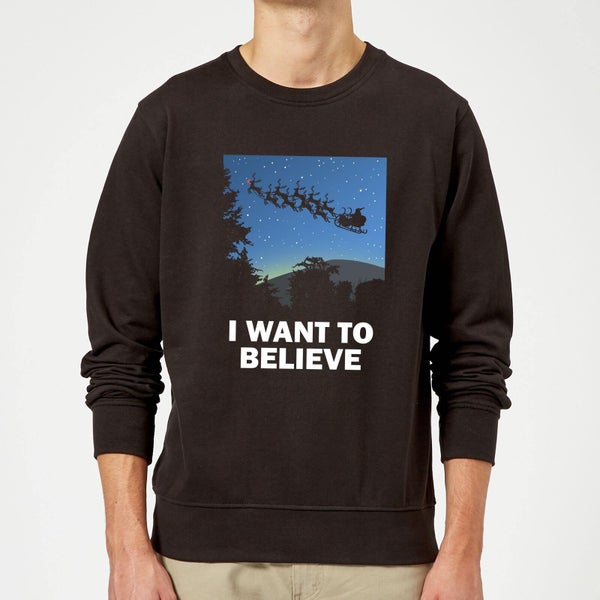 I Want To Believe Sweatshirt - Schwarz