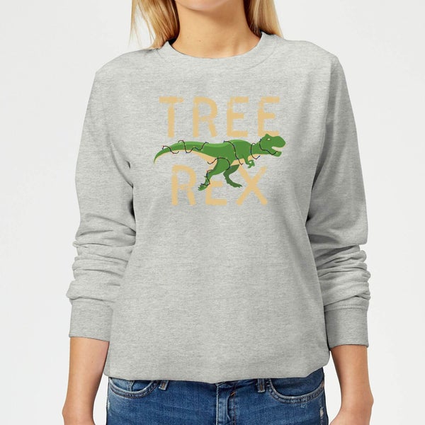 Tree Rex Women's Sweatshirt - Grey