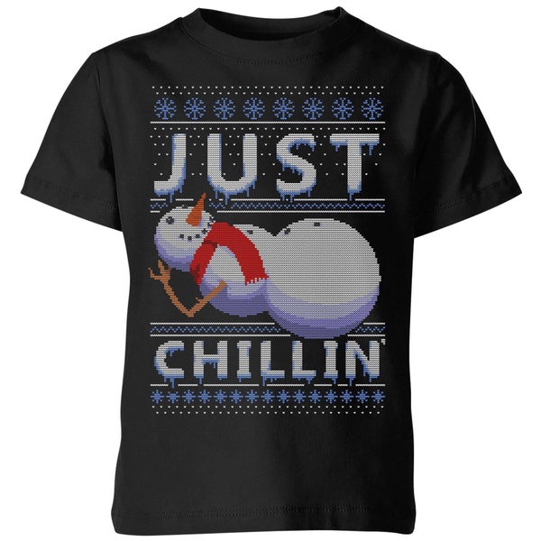 Just Chillin Kinder T-Shirt - Zwart