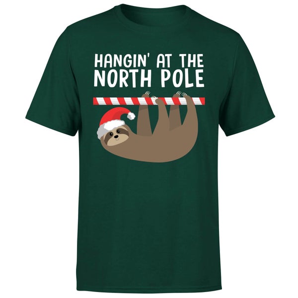 Hangin At The North Pole T-Shirt - Donkergroen