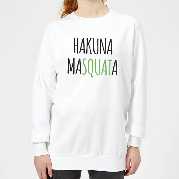 Hakuna MaSquata Women's Sweatshirt - White