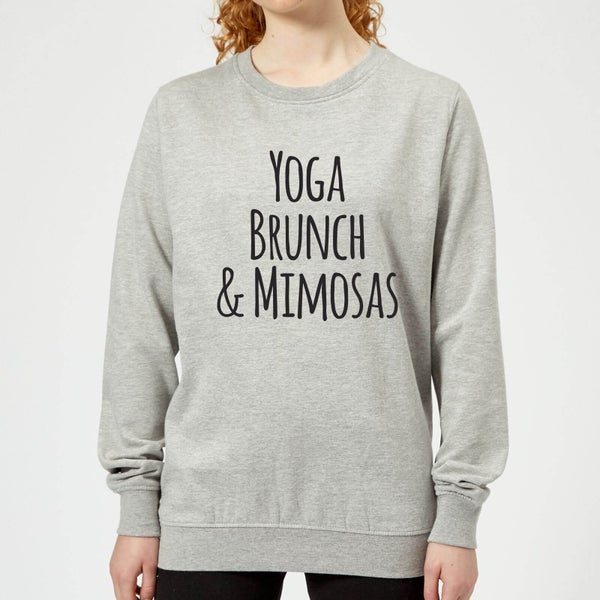 Yoga Brunch and Mimosas Women's Sweatshirt - Grey