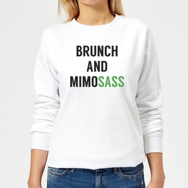 Brunch and Mimosass Women's Sweatshirt - White