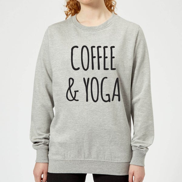 Coffee and Yoga Women's Sweatshirt - Grey