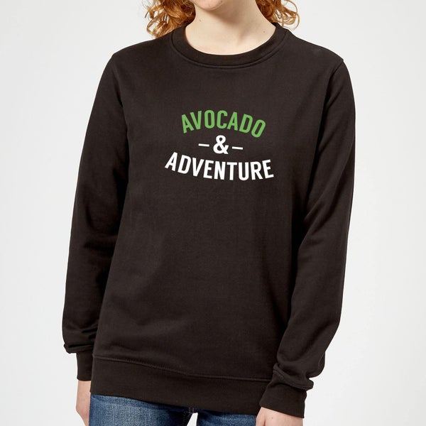 Avocado and Adventure Women's Sweatshirt - Black