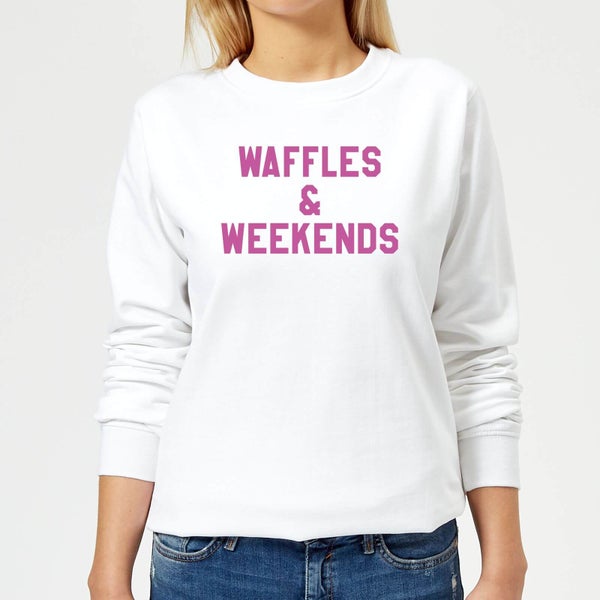 Waffles and Weekends Women's Sweatshirt - White