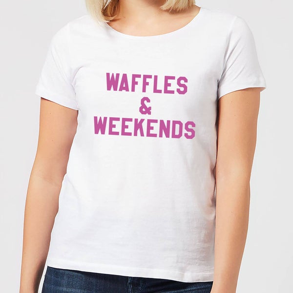 Waffles and Weekends Women's T-Shirt - White