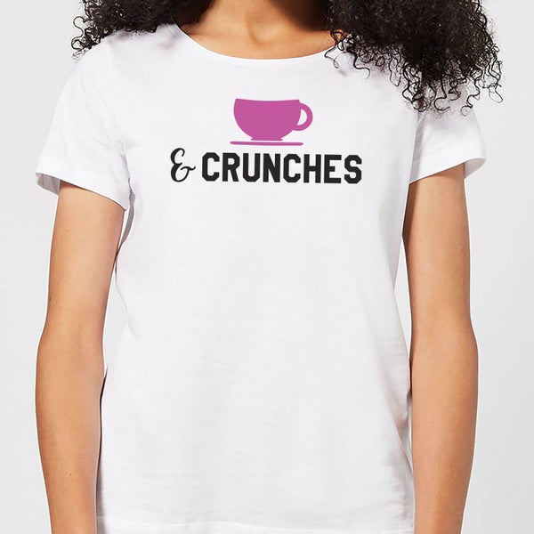 Coffee and Crunches Women's T-Shirt - White