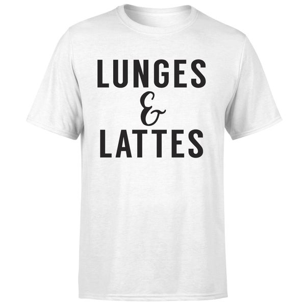 Lunges and Lattes T-Shirt - White