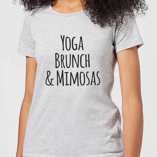 Yoga Brunch and Mimosas Women's T-Shirt - Grey