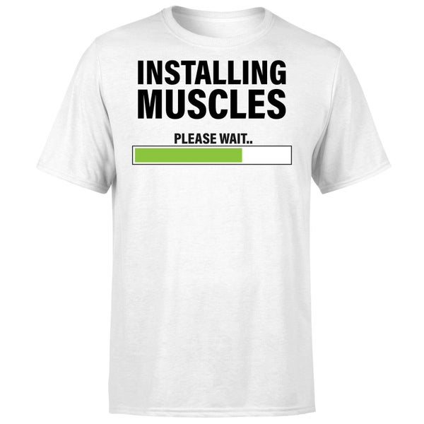 Installing Muscles T-Shirt - White