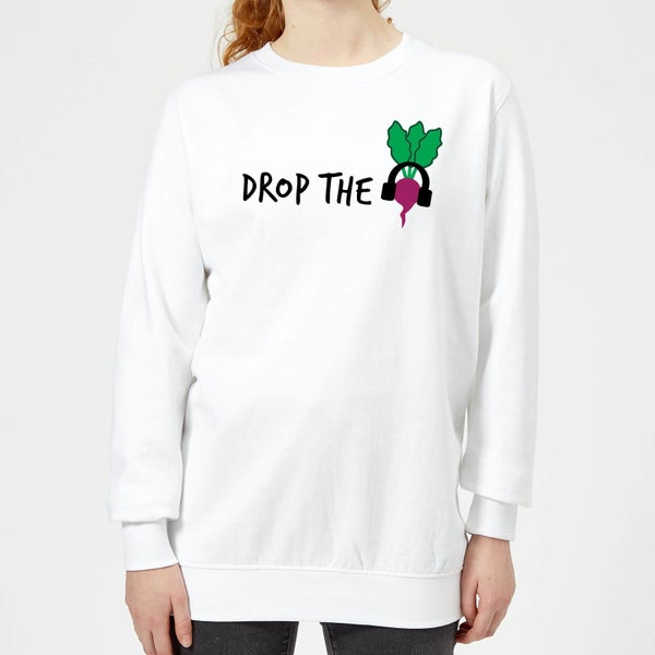 Drop the Beet Women's Sweatshirt - White