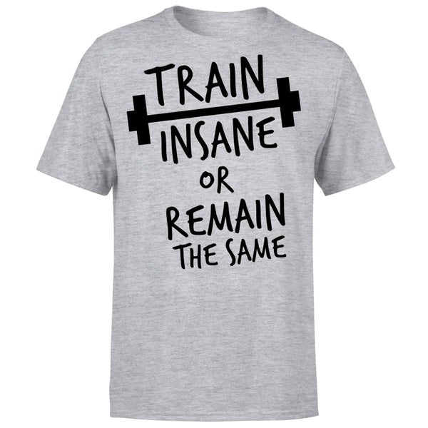 Train Insane or Remain the Same T-Shirt - Grey