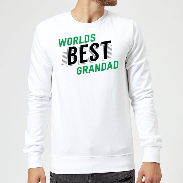Worlds Best Grandad Sweatshirt - White